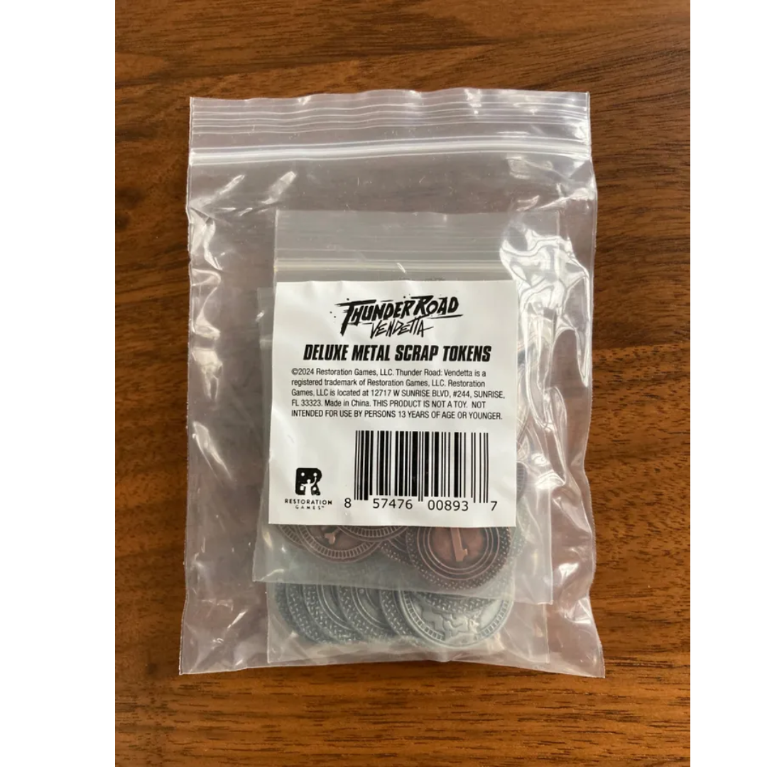 Thunder Road: Vendetta Deluxe Metal Scrap Tokens